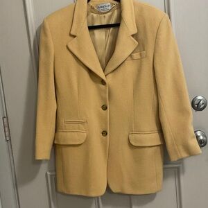 Ashley Scott Women's mustard yellow wool Blazer , large